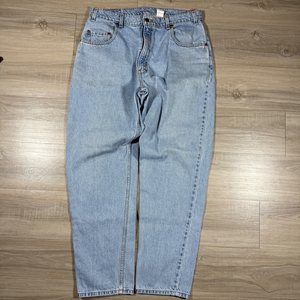 Vintage‎ 1997 Levis 545 Orange Tab Loose Fit Jeans Mens 38x32 Light Wash Denim